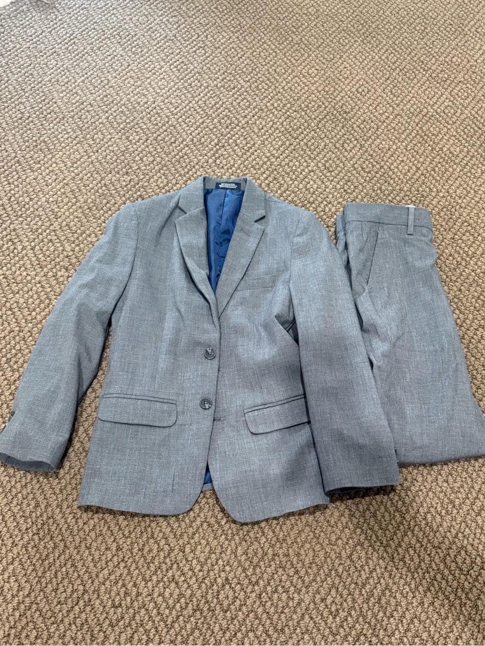 Nautica youth size 10 Light Gray Two-Piece Suit Blazer & Trouser Set